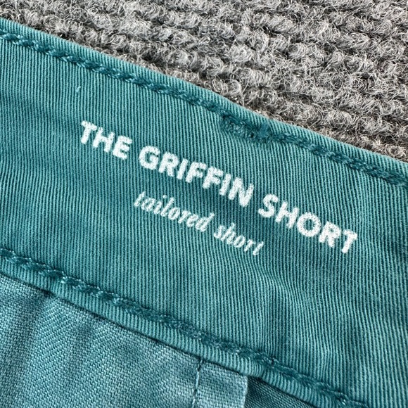 Adriano Goldschmied The Griffin Shorts Men's 38R Teal Green Tailored Fit Chino - Picture 5 of 12